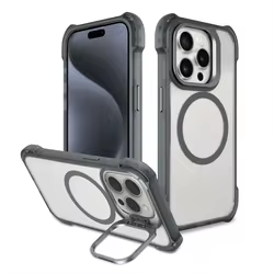 Premium iPhone 16 Phone Case Manufacture Shockproof Camera Kickstand Magnetic Metal Case For iPhone 16 Series Mobile Case