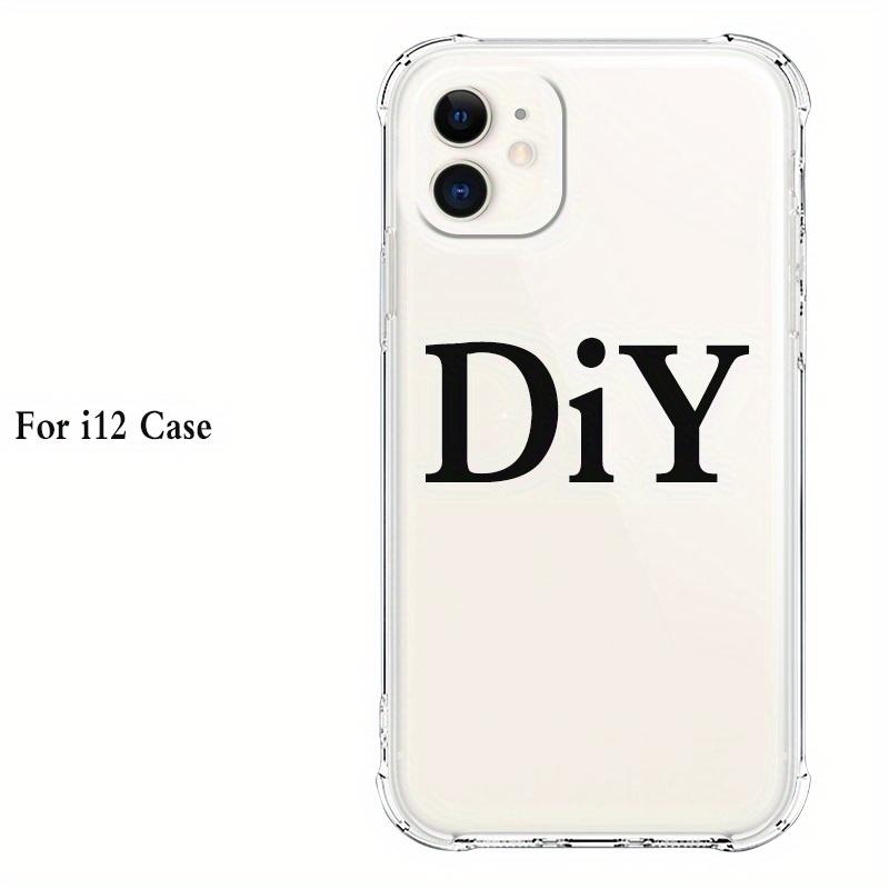 DIY pattern custom phone case for iPhone 15 14 13 12 11xs XR X7 8 6s Mini Plus Pro Max SE2020/2022 phone case protective case with transparent four corner anti drop protection, birthday gift, holiday gift