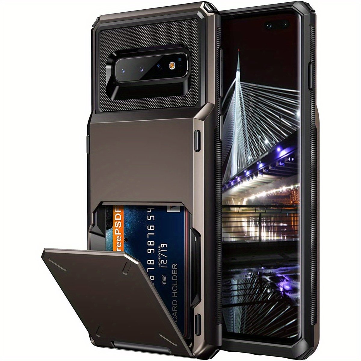 Wallet Case Flip Cover Credit Card Holder Pocket, Dual Layer Protection For Samsung S23 S22 S21 S20 Ultra S10 Plus S20 FE S21 FE