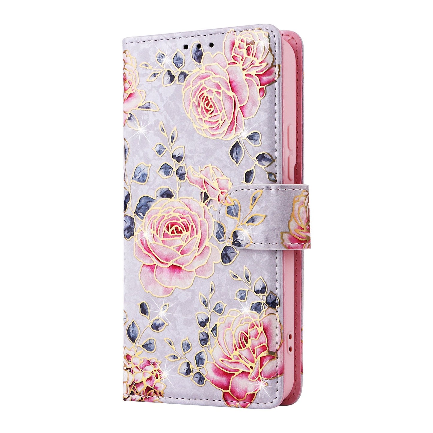 Flower Patterned Flip Leather Phone Case With FRID Anti-theft Function For Samsung Galaxy S23 S22 S21 S20 Ultra/S23 S22 S21 S20 Plus/S23 S22 S21 S20/S21 FE/S20 FE/S10 Plus/S10/S9 Plus/S9/S8 Plus/S8 Card Slots Holder Wallet Case