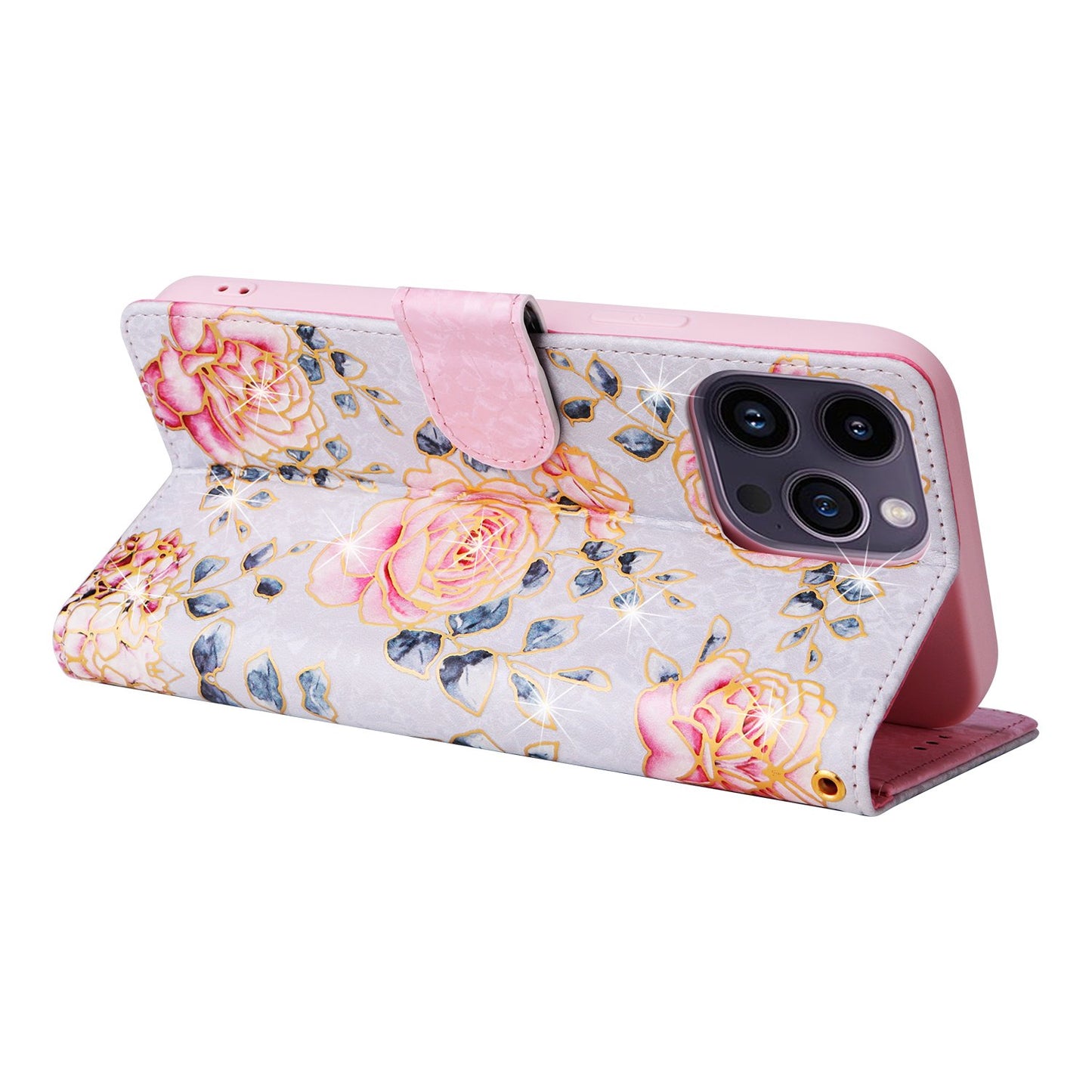 Flower Patterned Flip Leather Phone Case With FRID Anti-theft Function For Samsung Galaxy S23 S22 S21 S20 Ultra/S23 S22 S21 S20 Plus/S23 S22 S21 S20/S21 FE/S20 FE/S10 Plus/S10/S9 Plus/S9/S8 Plus/S8 Card Slots Holder Wallet Case