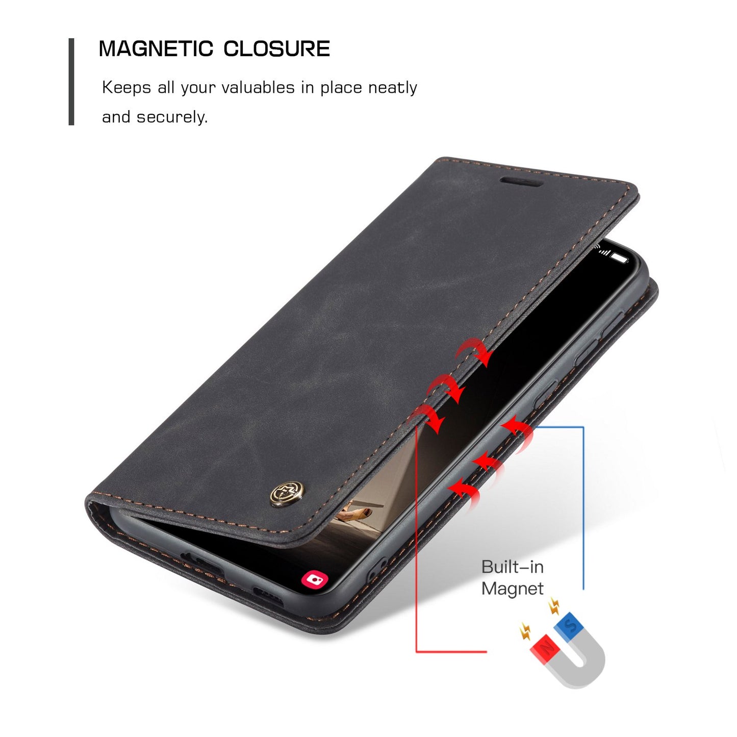 Flip Case For Samsung Galaxy S23 S22 S21 S20 Ultra S21 FE S20 FE S10 S9 S8 Plus S7 Edge Retro Magnetic Card Faux Leather Wallet