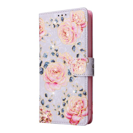 Flower Patterned Flip Leather Phone Case With FRID Anti-theft Function For Samsung Galaxy S23 S22 S21 S20 Ultra/S23 S22 S21 S20 Plus/S23 S22 S21 S20/S21 FE/S20 FE/S10 Plus/S10/S9 Plus/S9/S8 Plus/S8 Card Slots Holder Wallet Case