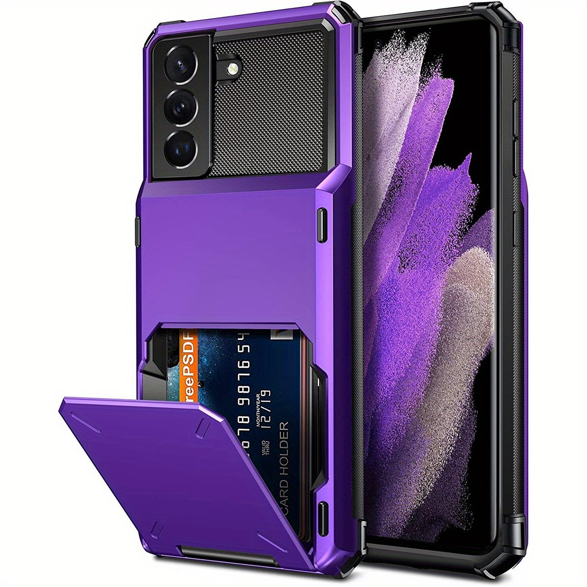 Wallet Case Flip Cover Credit Card Holder Pocket, Dual Layer Protection For Samsung S23 S22 S21 S20 Ultra S10 Plus S20 FE S21 FE