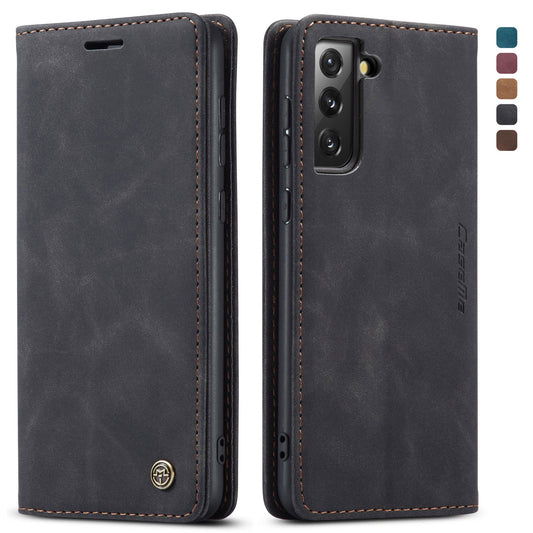 Flip Case For Samsung Galaxy S23 S22 S21 S20 Ultra S21 FE S20 FE S10 S9 S8 Plus S7 Edge Retro Magnetic Card Faux Leather Wallet