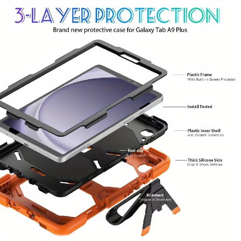 Protective Case For Samsung Galaxy Tab A9 Plus 11 Inch 2023 Model (SM-X210/X216/X218), Tab A9 8.7 Case, Rugged Full-Body Hybrid Shockproof Drop Protection Cover For Samsung Galaxy Tab A9 8.7 Inch 2023 Model SM-X110/X115/X117