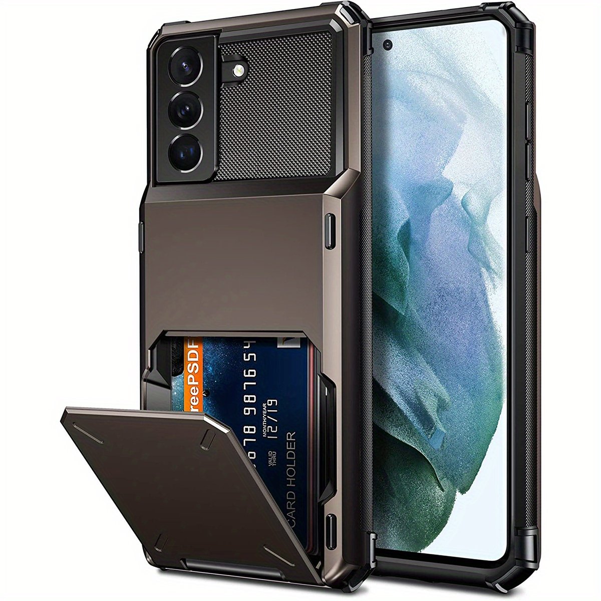 Wallet Case Flip Cover Credit Card Holder Pocket, Dual Layer Protection For Samsung S23 S22 S21 S20 Ultra S10 Plus S20 FE S21 FE