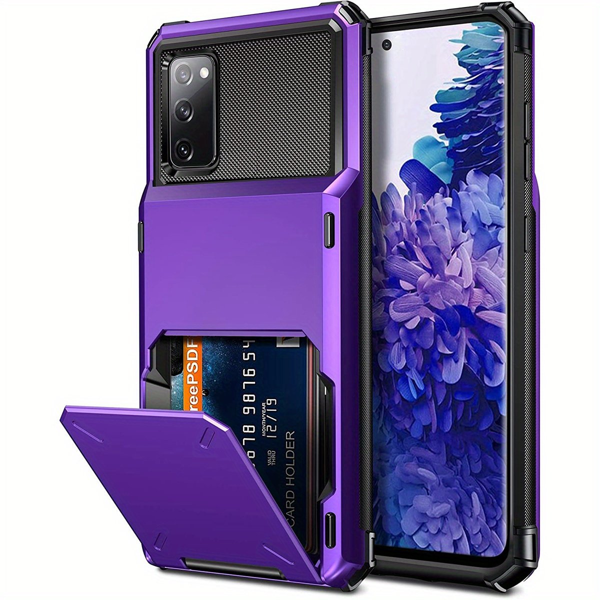 Wallet Case Flip Cover Credit Card Holder Pocket, Dual Layer Protection For Samsung S23 S22 S21 S20 Ultra S10 Plus S20 FE S21 FE