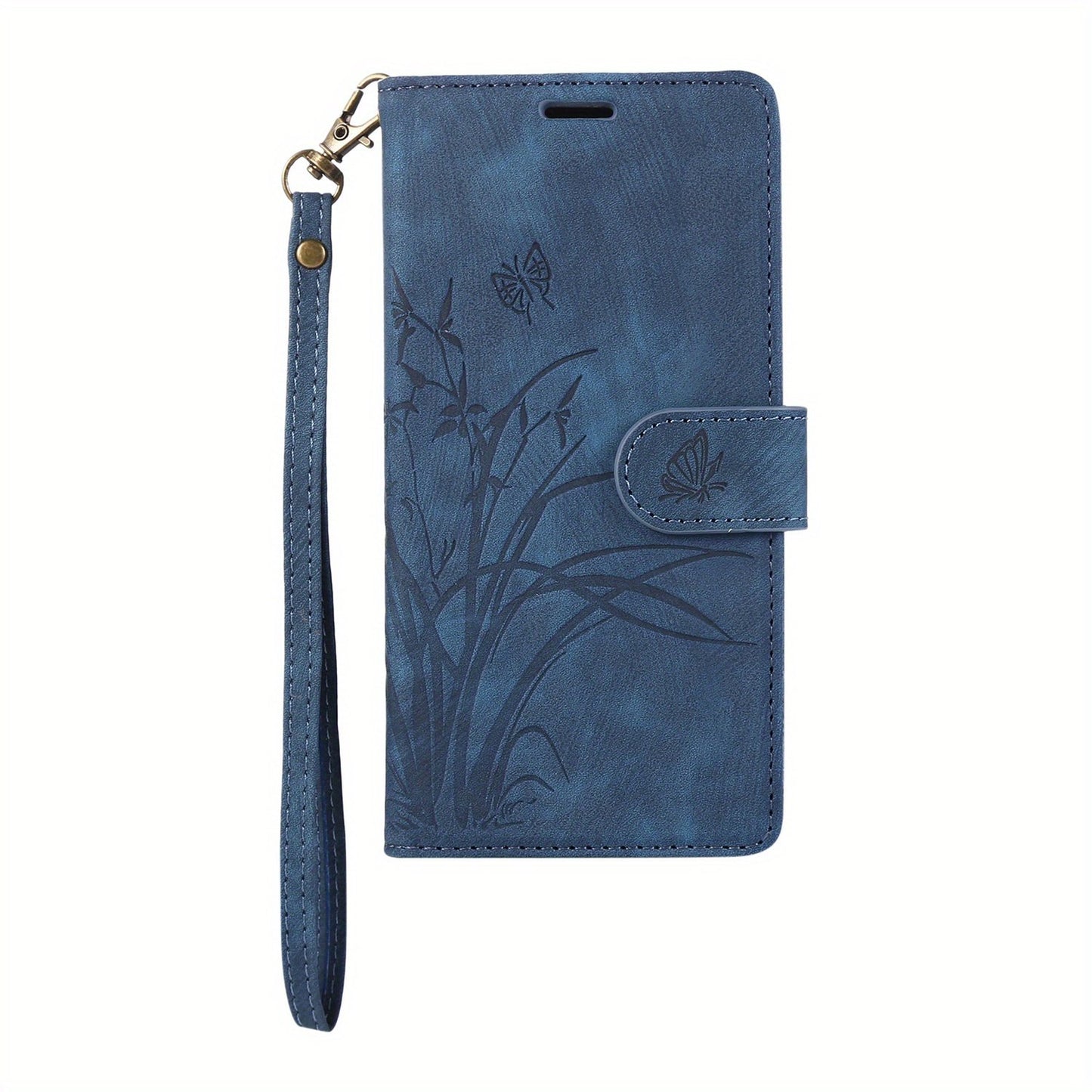 Flower Flip Case For Samsung Galaxy S24 S23 FE S22 Plus Ultra 5G Lanyard PU Faux Leather Wallet Card Slot Stand Magnetic Phone Bag Cover