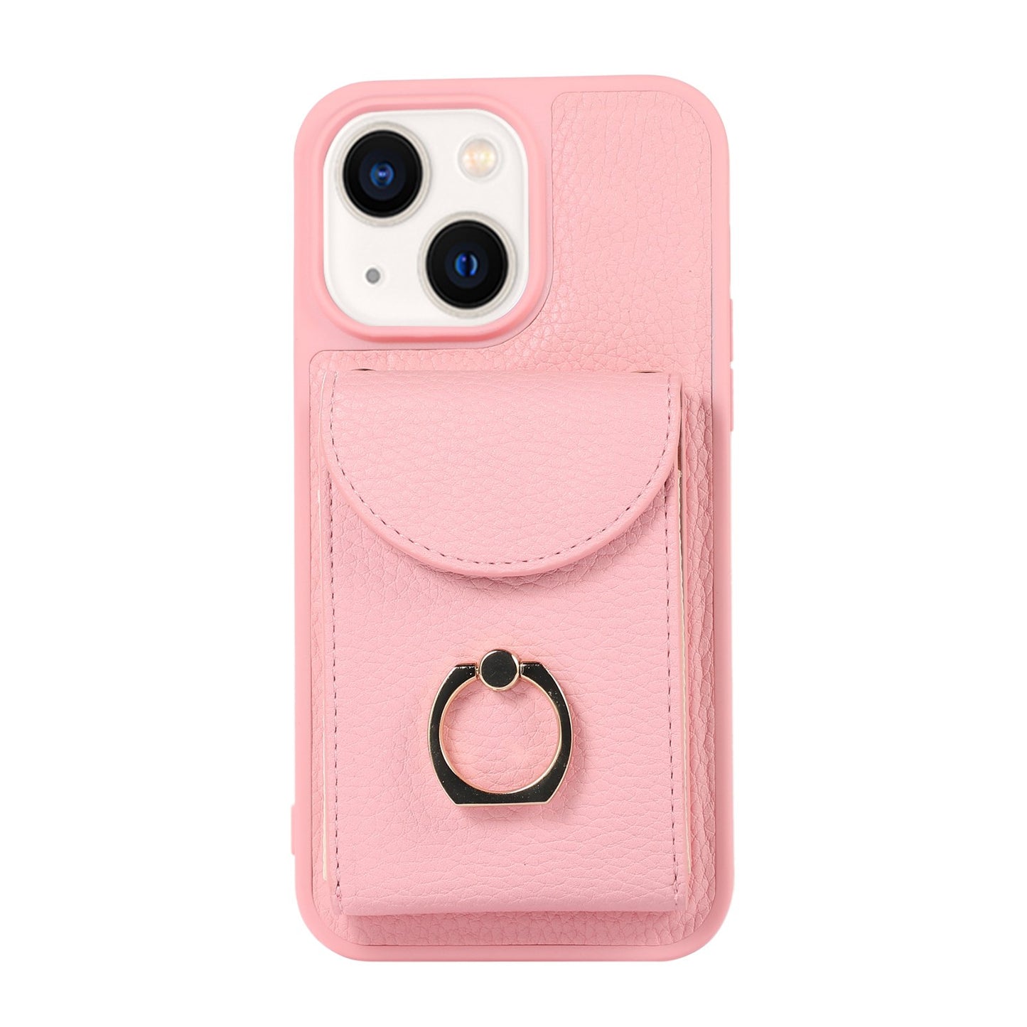 Wallet Case For IPhone 15 14 13 12 Pro Max 11, Case With Card Holder Faux Leather Cover 360°Rotation Ring Kickstand Protective Bumper