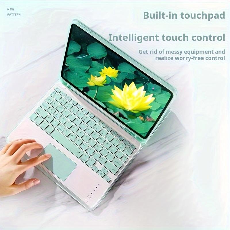 Wireless Keyboard, 10 Inches, Mini Keyboard With Touchpad, Ultra-thin Silent Multi-device, Supports Three Systems, Suitable For IPad IPhone Mobile Phones Tablet Computers Laptops Android IOS Windows System Devices