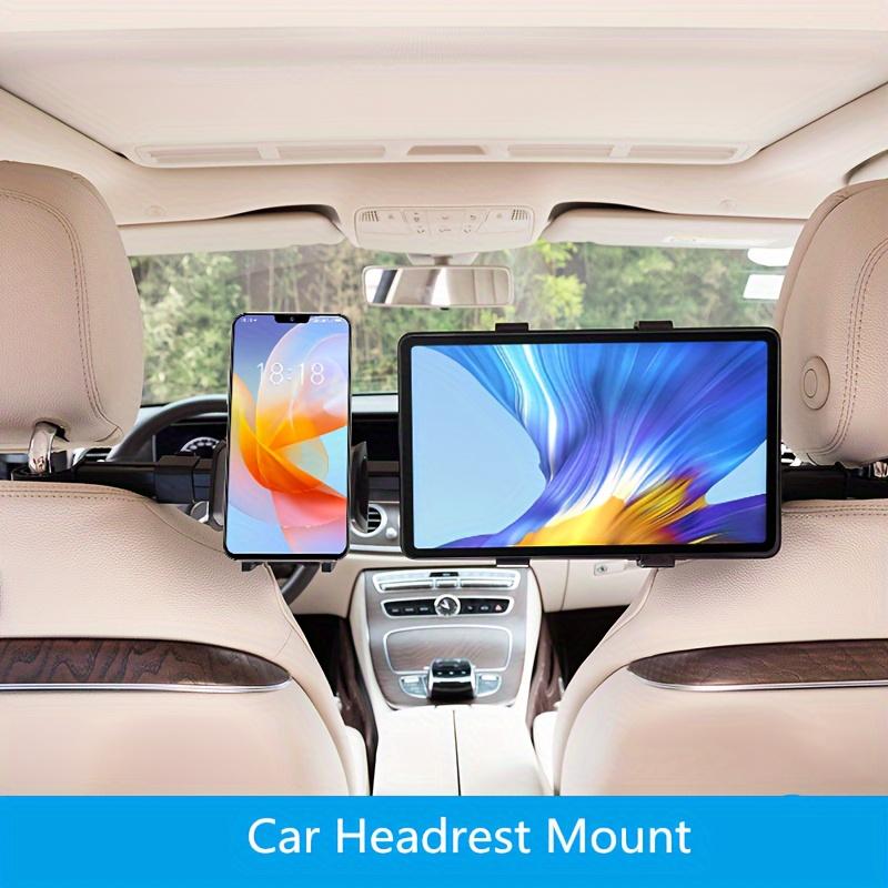 1pc Kids Back Seat Tablet Holder for Car - Road Trip Essential, Easy Installation, Adjustable Headrest Mount