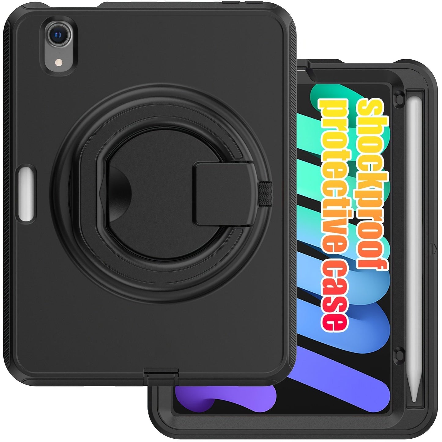 Case For IPad 10th Generation, For IPad Pro 11, For IPad 10.9, For IPad Air 4/5, For IPad 7th/8th/9th Generation 10.2 Inch, The Case Features A 360° Rotating Handle Stand For Enhanced Versatility