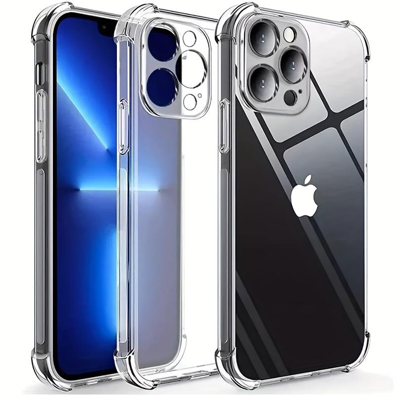 iPhone 14 Plus/15 Plus/12 Pro/11/XR/XS Max Shockproof TPU Case Bundle with Air Cushion Protection, Transparent Sports Style Cover, Wireless Charging Compatible, Military-Grade Drop Tested from 6.6 Feet, Clear Acrylic Back - Creux Design