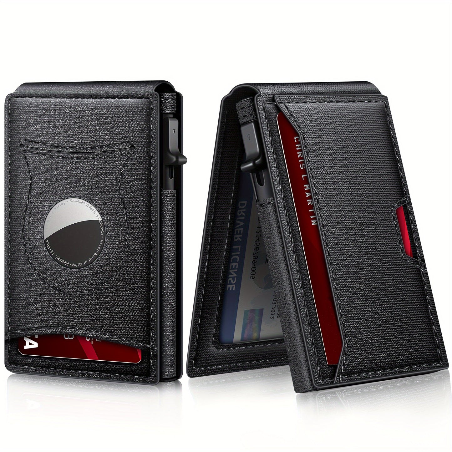 1pc Men's New Multi-functional Credit Card Aluminum Alloy Card Holder, Multi-card Slots Business Wallet