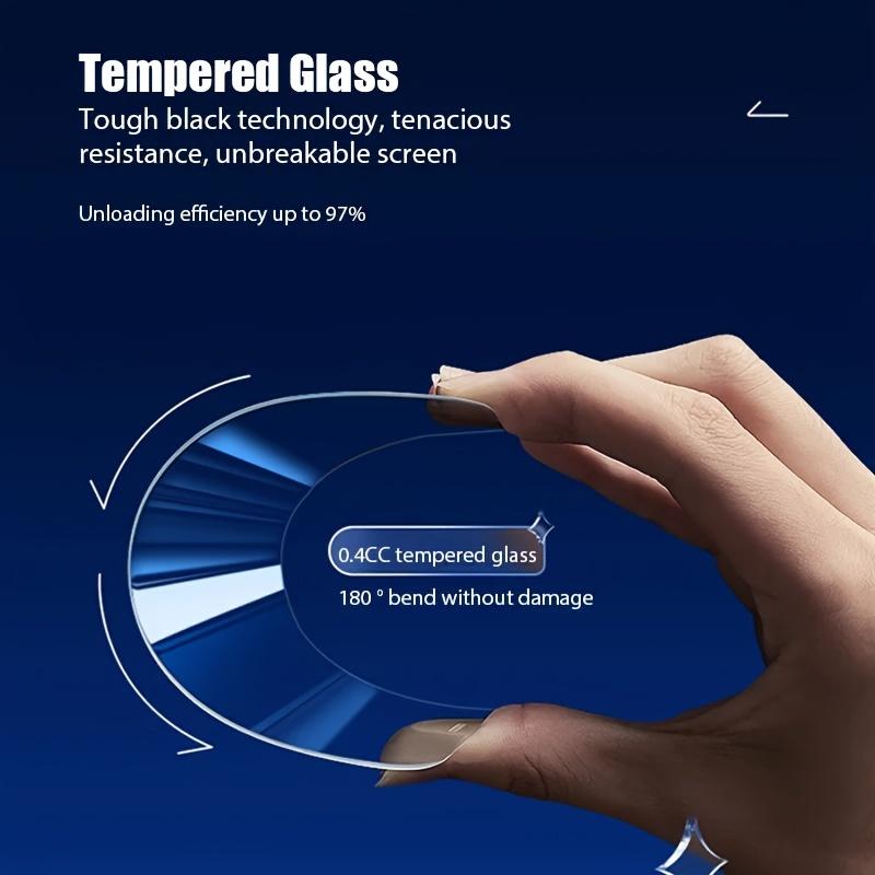 6-in-1 Full Cover Screen Protector For IPhone 15 11 12 13 Mini 14 Pro Max Tempered Glass For IPhone 14 15 Plus