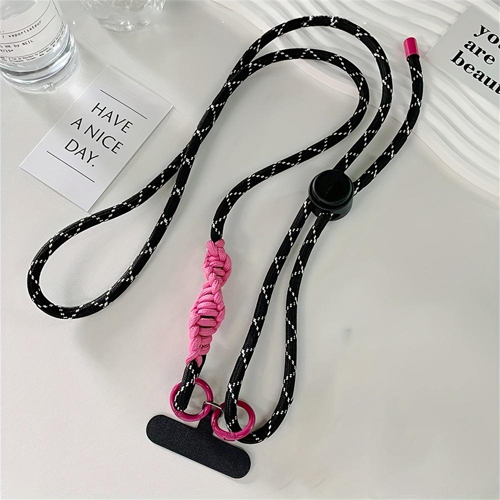 Cute Phone Lanyard Adjustable Diameter Outdoor Universal Case Crossbody Shoulder Card Neck Cord Clip Hang Anti-lost Wrist Strap