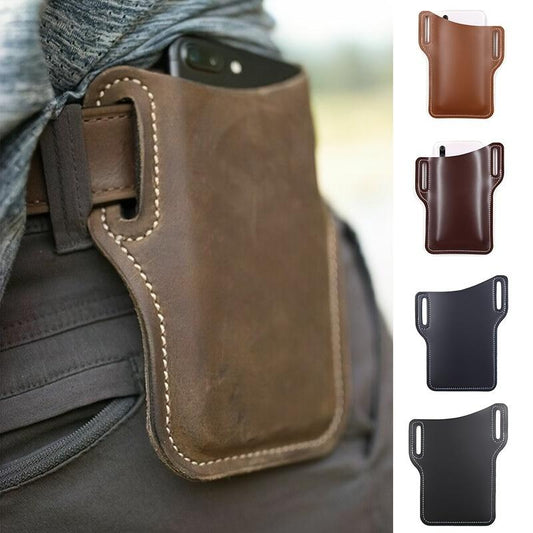 1pc Durable Faux Leather Phone Case, Perfect For Outdoor Sports, Running, Travel, Camping, And Hiking, Universal For All Phones