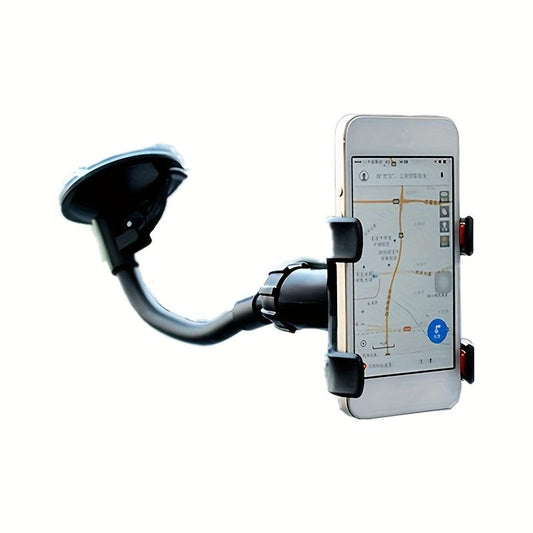 Secure and Adjustable Universal Car Phone Holder with 360° Rotation for Dashboard and Bicycle - Perfect for GPS and Hands-Free Phone Calls