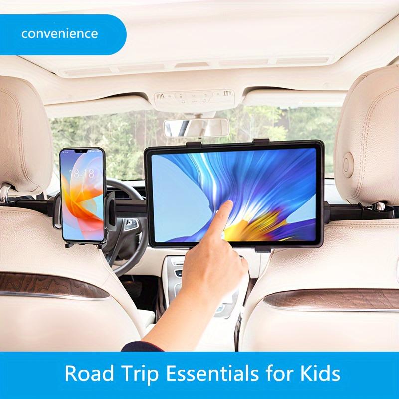 1pc Kids Back Seat Tablet Holder for Car - Road Trip Essential, Easy Installation, Adjustable Headrest Mount