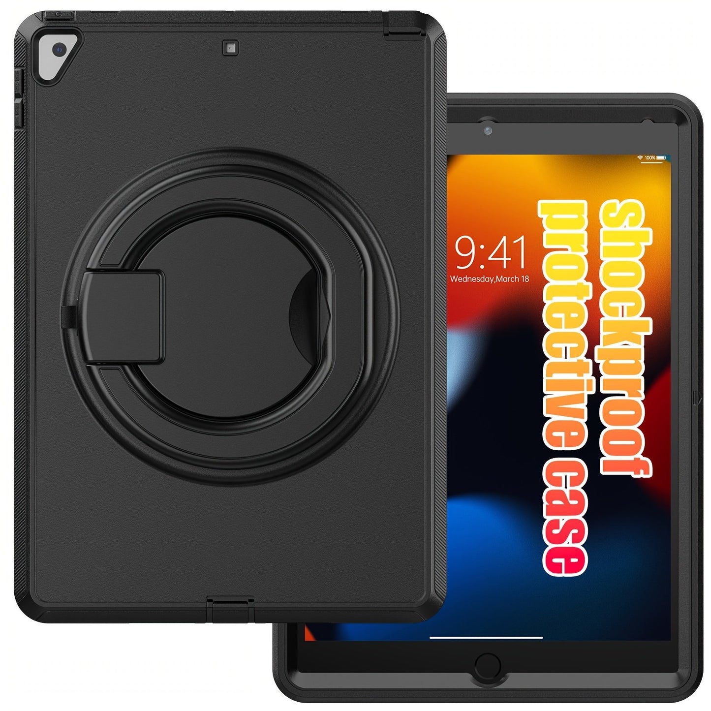 Case For IPad 10th Generation, For IPad Pro 11, For IPad 10.9, For IPad Air 4/5, For IPad 7th/8th/9th Generation 10.2 Inch, The Case Features A 360° Rotating Handle Stand For Enhanced Versatility