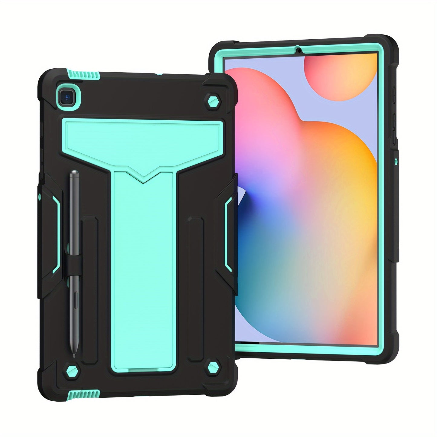 Heavy Duty Case For Samsung Galaxy Tab S6 Lite Case With Kickstand Pen Holder 10.4 Inch 2022/2020 Model (SM-P610/P613/P615/P619