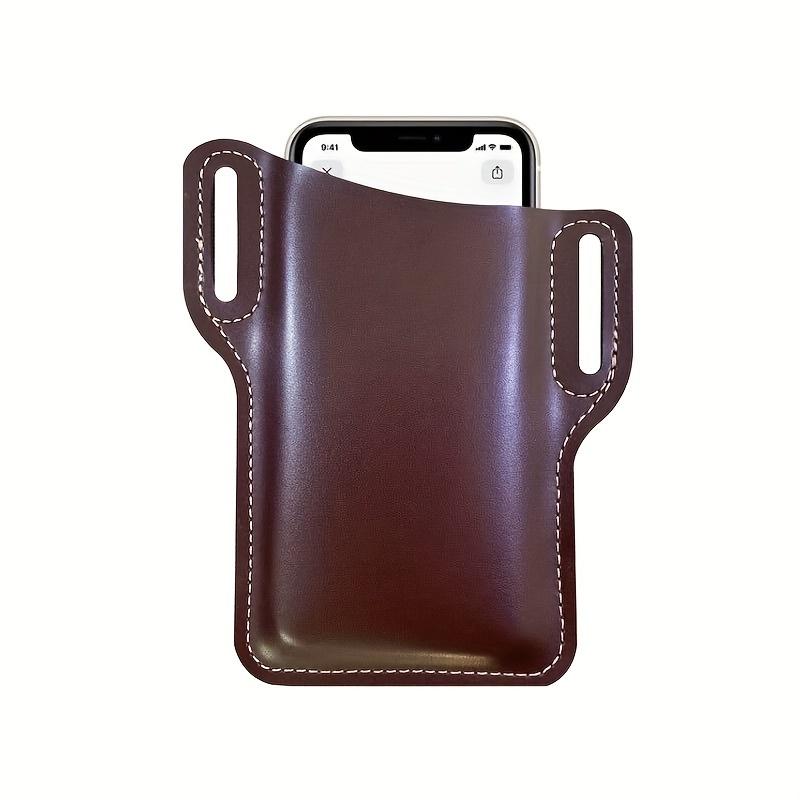 1pc Durable Faux Leather Phone Case, Perfect For Outdoor Sports, Running, Travel, Camping, And Hiking, Universal For All Phones