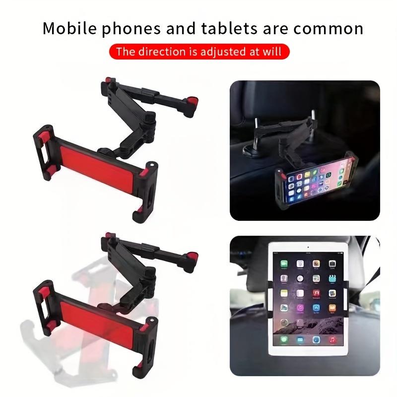 Flat-panel For IPad Car Bracket Backrest Can Be Stretched Flat-panel For IPad Bracket, Used For Car Headrest, Essential For Highway Travel, For IPad Car-mounted Car Accessories Suitable For All 4.7-12.9" Devices