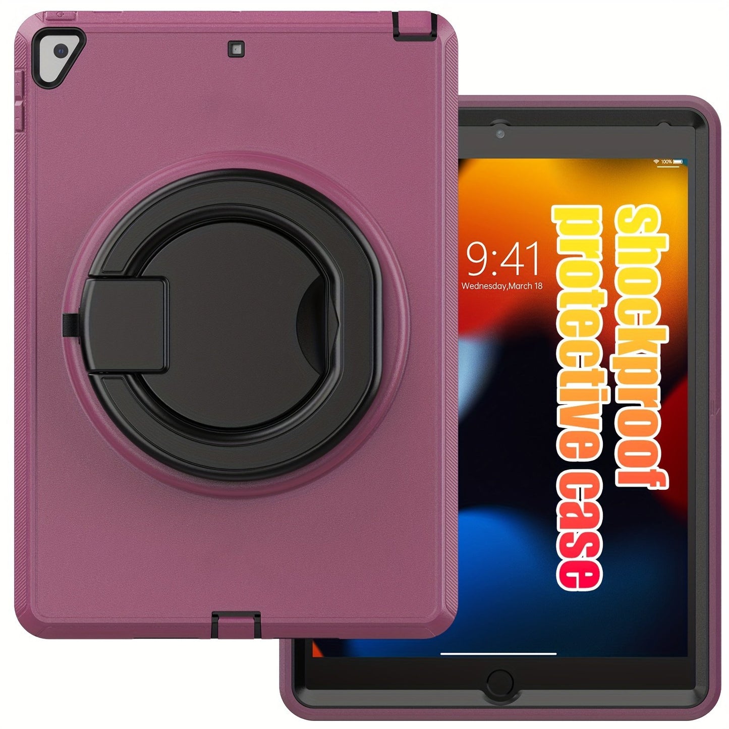 Case For IPad 10th Generation, For IPad Pro 11, For IPad 10.9, For IPad Air 4/5, For IPad 7th/8th/9th Generation 10.2 Inch, The Case Features A 360° Rotating Handle Stand For Enhanced Versatility