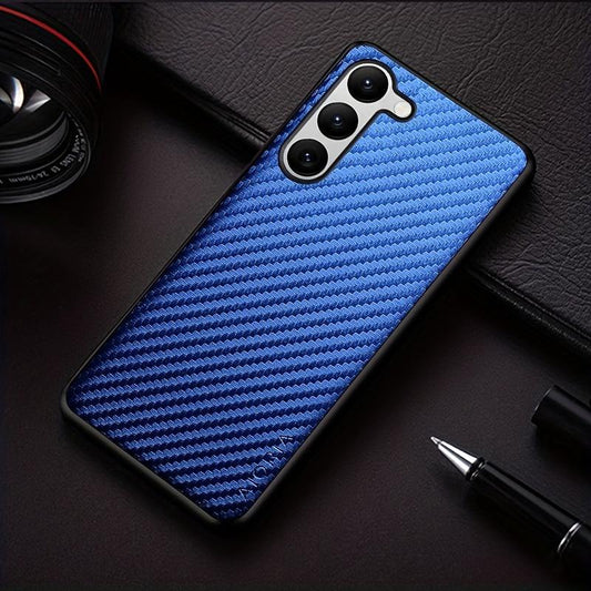 Carbon Fibre Shockproof Slim Case For Samsung Galaxy S23 S22 S21 FE Plus Ultra Non-Slip Full Body Protective Phone Case