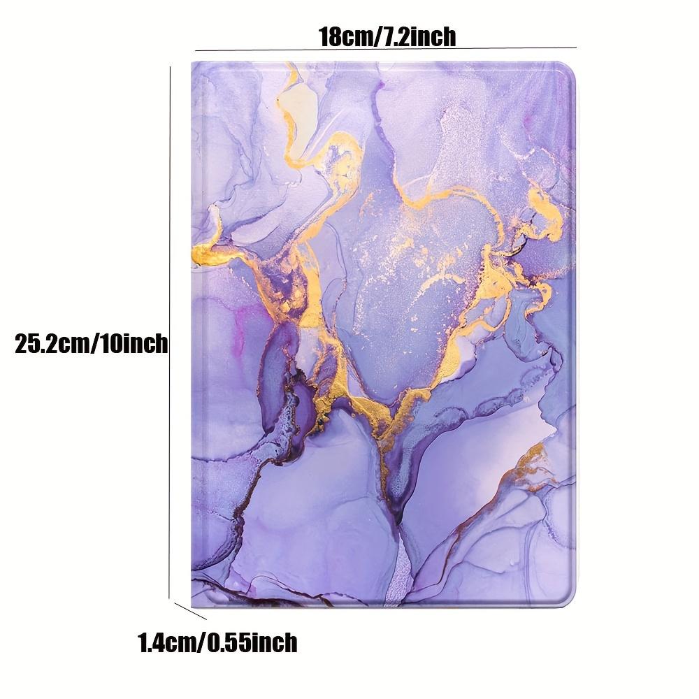 For IPad 9th/8th/7th Generation Case, Feams Faux Leather Case For IPad 10.2 2021 2020 2019 Flip Stand Cover With Auto Wake/Sleep For Ipad Pro 10.5 (2017)/ipad Air 3 Case, Purple Golden Marble