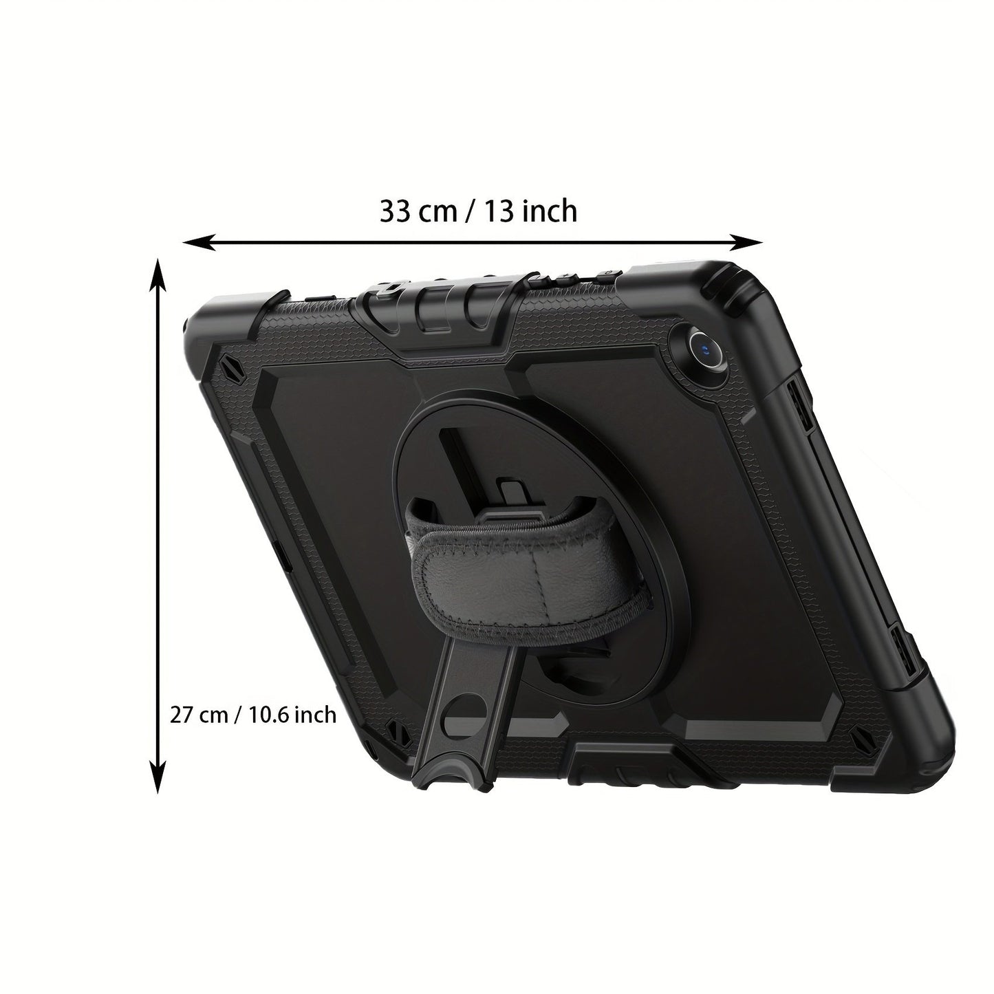 Case for Samsung Galaxy Tab A9 Plus 11 Inch 2023 with Tempered Glass Screen Protector Pencil Holder, Cover for Galaxy A9+ Plus Tablet with Shoulder Strap Hand Strap&Stand