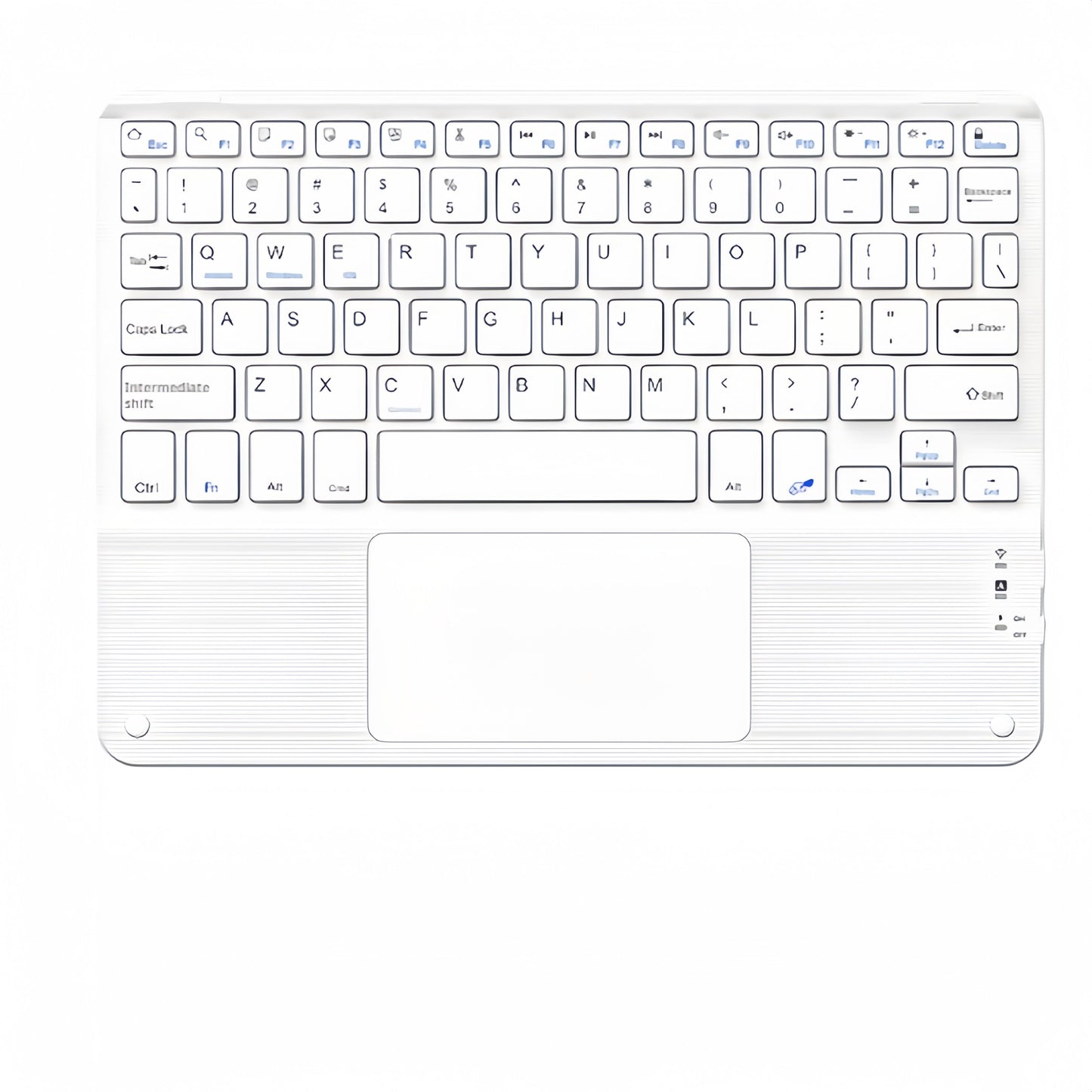 Wireless Keyboard, 10 Inches, Mini Keyboard With Touchpad, Ultra-thin Silent Multi-device, Supports Three Systems, Suitable For IPad IPhone Mobile Phones Tablet Computers Laptops Android IOS Windows System Devices