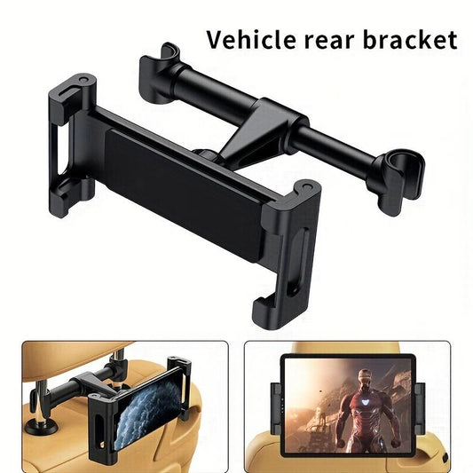 Flat-panel For IPad Car Bracket Backrest Can Be Stretched Flat-panel For IPad Bracket, Used For Car Headrest, Essential For Highway Travel, For IPad Car-mounted Car Accessories Suitable For All 4.7-12.9" Devices