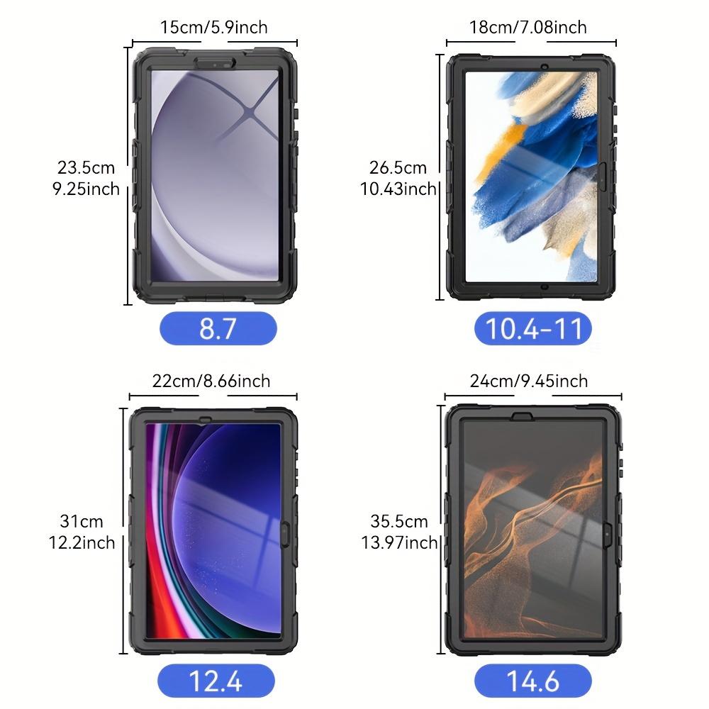 Heavy Duty Case For Samsung Galaxy Tab S9Ultra 14.6in S9FE Plus 12.4in S9Plus 12.4in S9 11in S9FE 10.9in S8Ultra 14.6in S8Plus 12.4in S811in S7Plus 12.4in S7FE 12.4in S7 11in S6Lite 10.4in A9Plus 11in A9 8.7in A8 10.5in A7Lite 8.7in