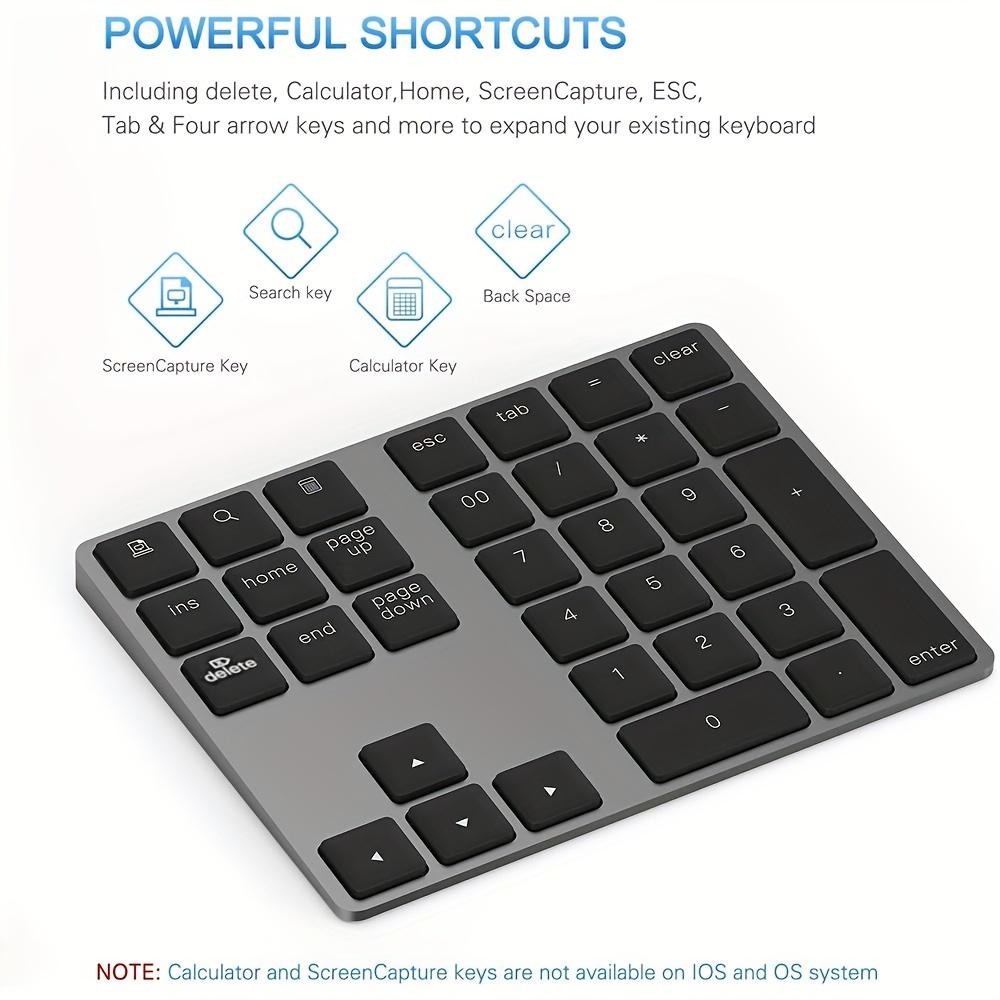 Rechargeable Wireless BT Digital Keyboard For Financial Accounting, Stock Trading & Portable Office Use