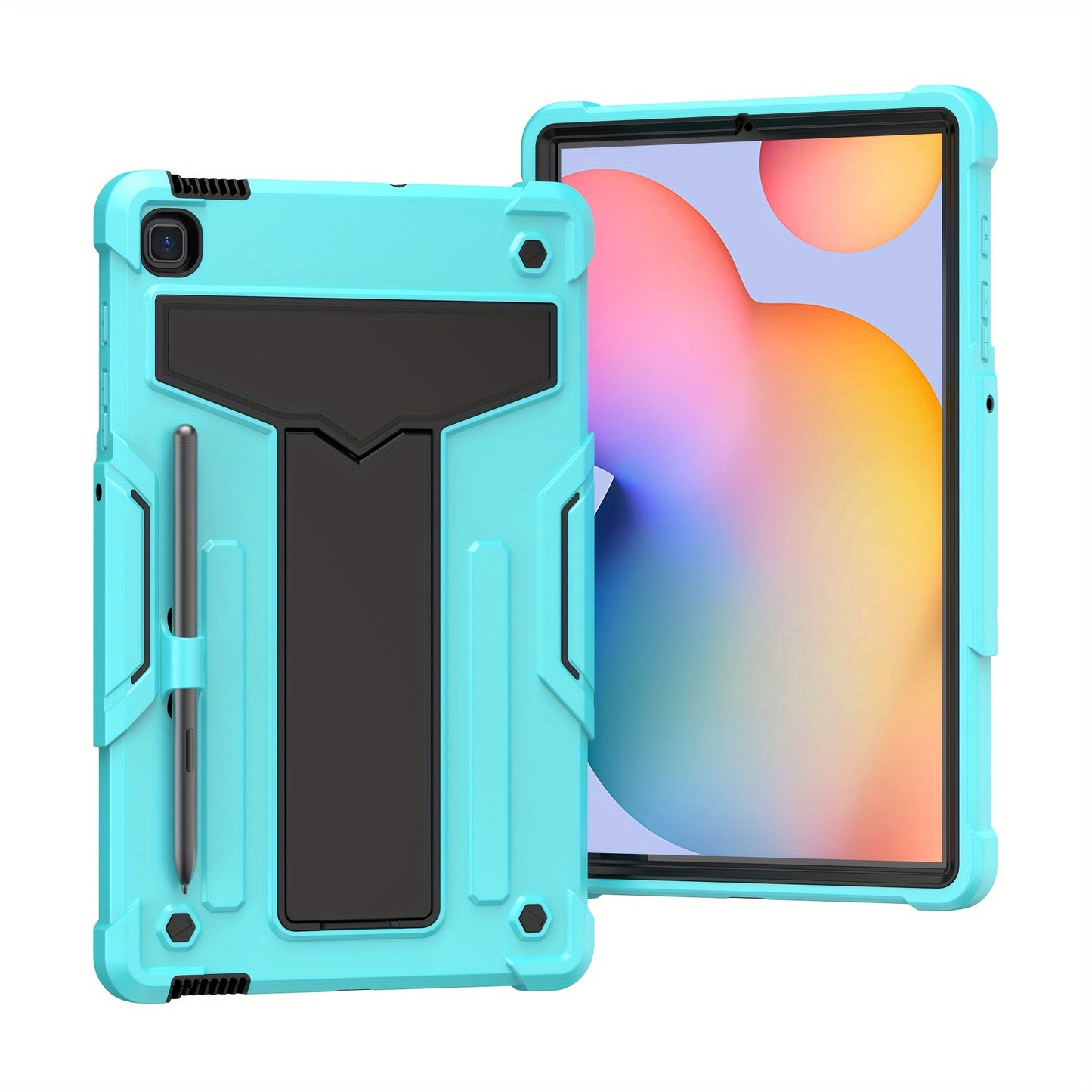 Heavy Duty Case For Samsung Galaxy Tab S6 Lite Case With Kickstand Pen Holder 10.4 Inch 2022/2020 Model (SM-P610/P613/P615/P619