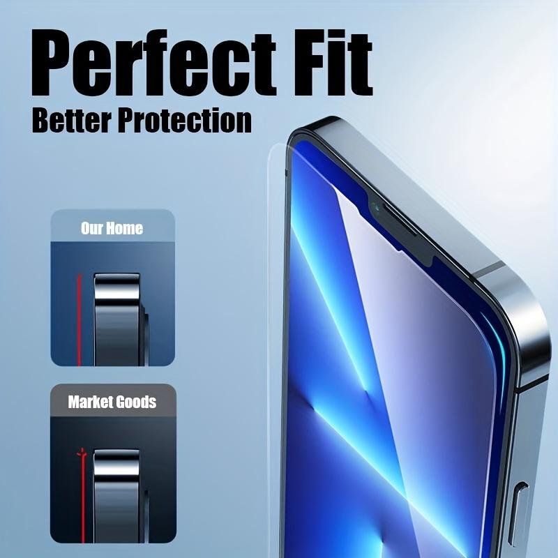 6-in-1 Full Cover Screen Protector For IPhone 15 11 12 13 Mini 14 Pro Max Tempered Glass For IPhone 14 15 Plus