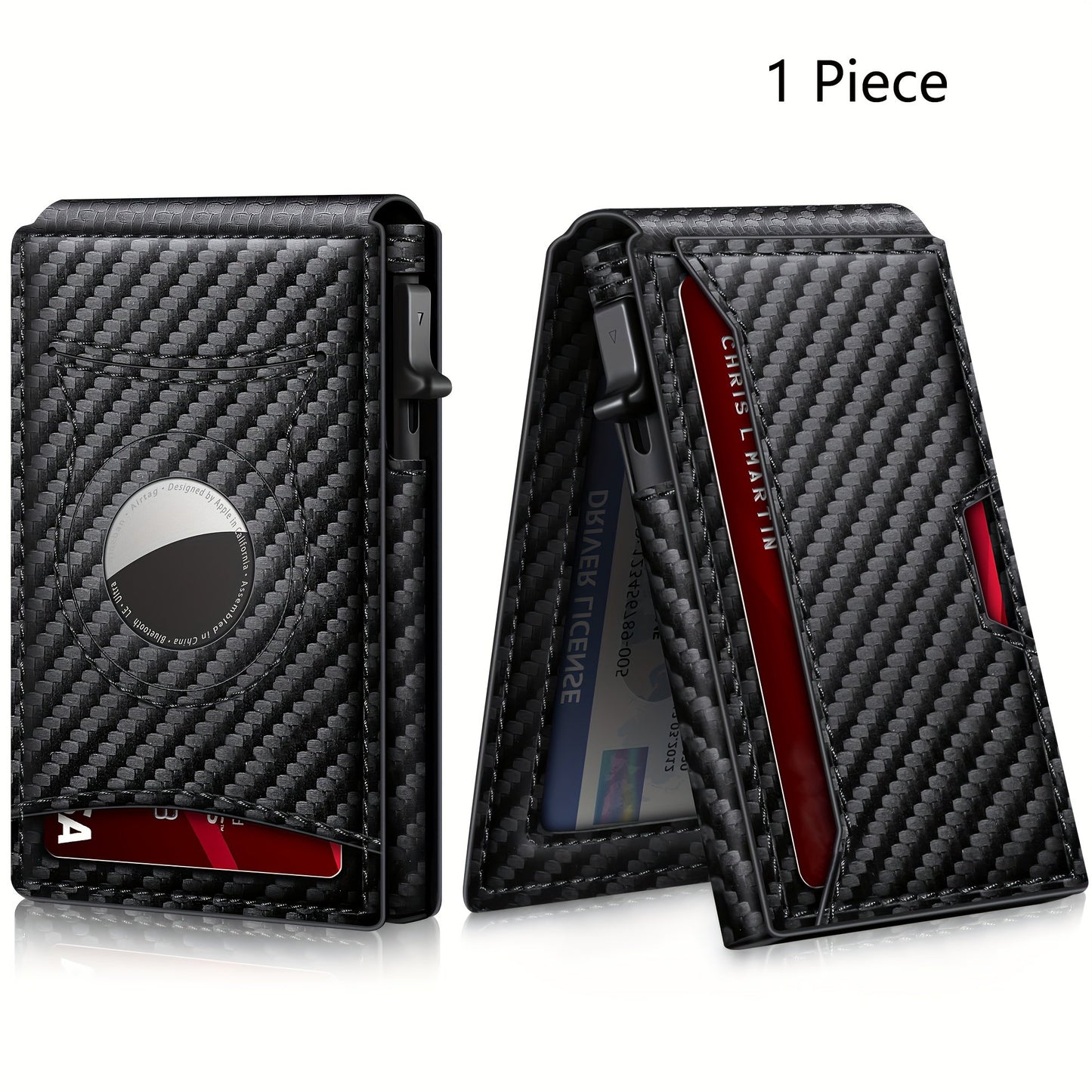 1pc Men's New Multi-functional Credit Card Aluminum Alloy Card Holder, Multi-card Slots Business Wallet