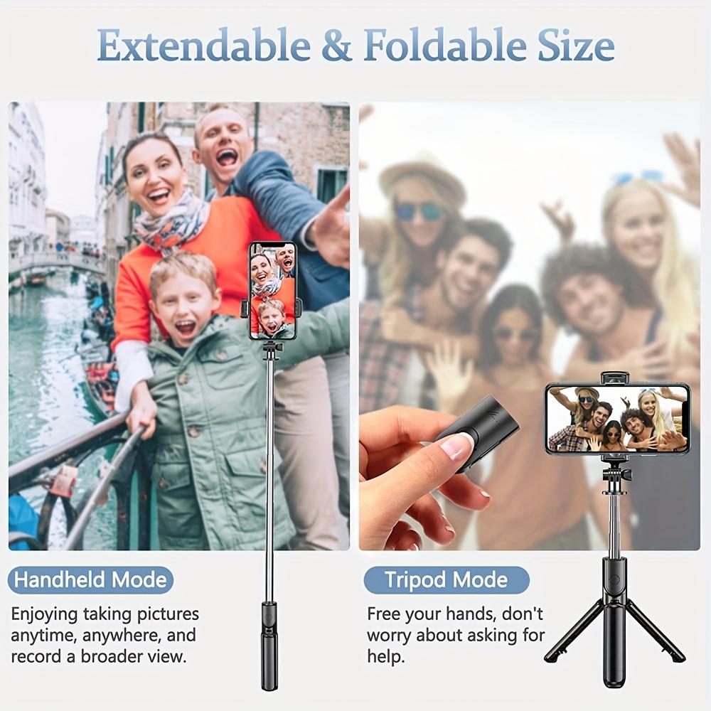 Wireless Selfie Stick Tripod for Group Selfies, Live Streaming, and Video Recording - Compatible with All Cellphones - Portable and Lightweight