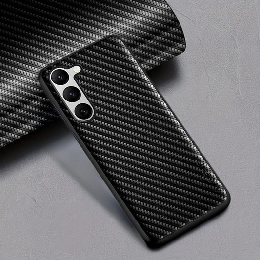 Carbon Fibre Shockproof Slim Case For Samsung Galaxy S23 S22 S21 FE Plus Ultra Non-Slip Full Body Protective Phone Case