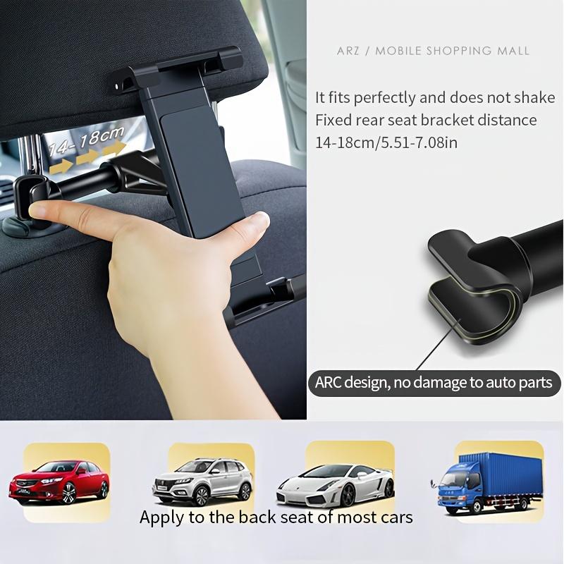 Flat-panel For IPad Car Bracket Backrest Can Be Stretched Flat-panel For IPad Bracket, Used For Car Headrest, Essential For Highway Travel, For IPad Car-mounted Car Accessories Suitable For All 4.7-12.9" Devices