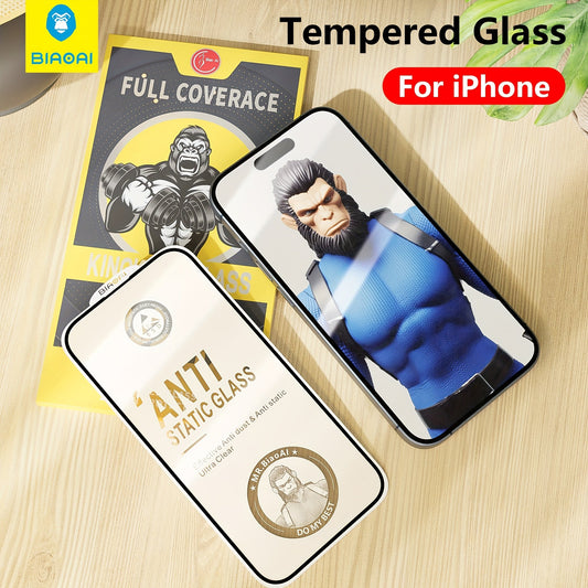 3pcs Clear Tempered Glass + 3pcs Full Cover Camera Lens Glass For IPhone 11 12 13 14 Pro Max 14 Plus 15 15pro Screen Protector Film