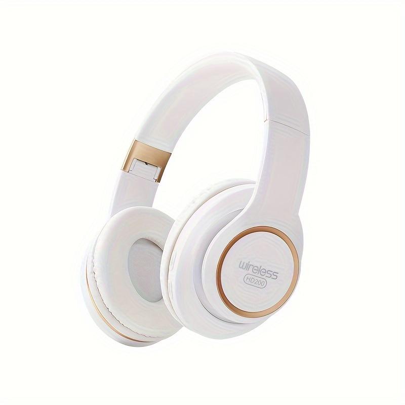 Wireless Noise Cancelling Gaming Headset with Long Battery Life - Foldable Headphones for Music on the Go