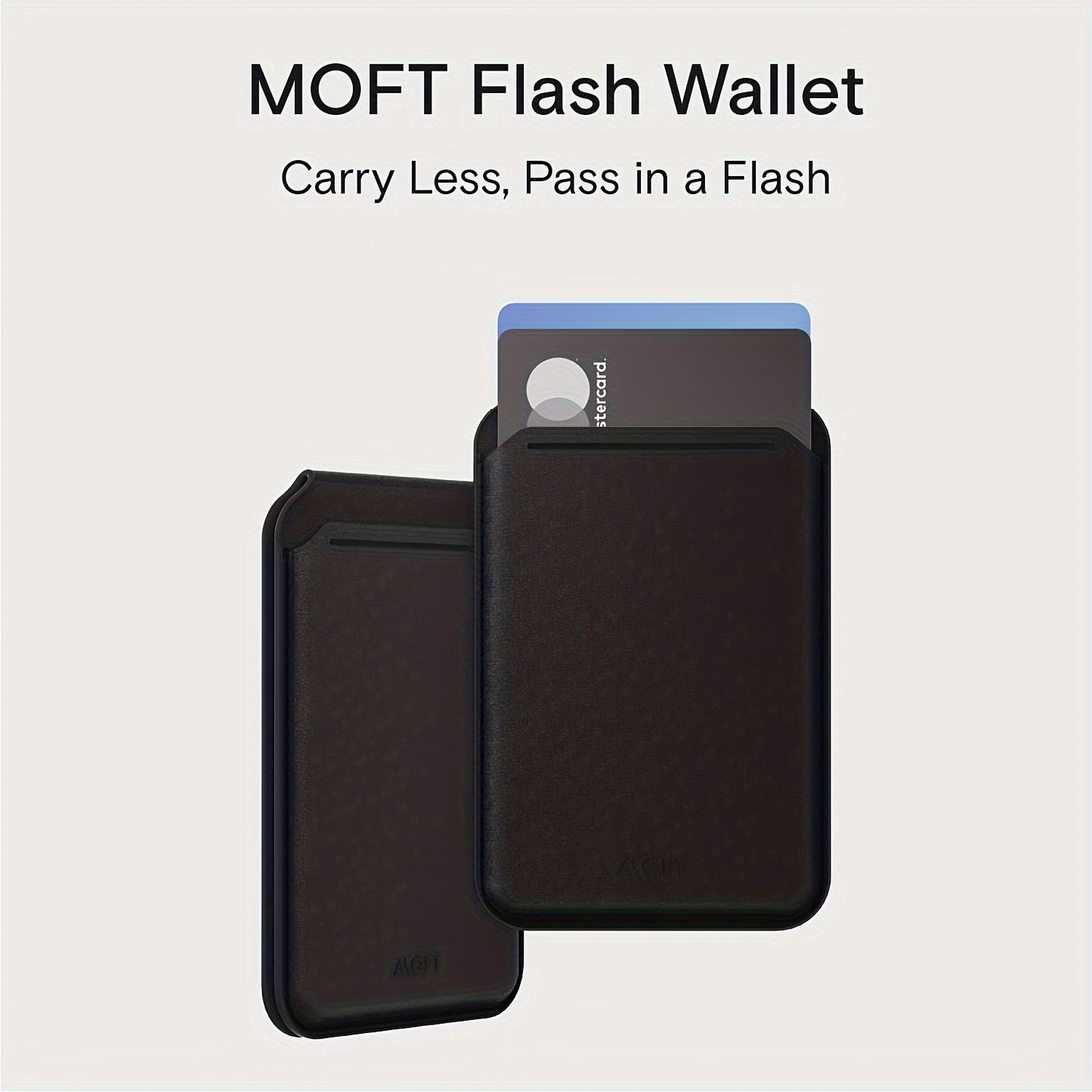 MOFT MagSafe Flash Phone Wallet Stand for iPhone 14/13/12 Series - Adjustable, Ergonomic, Grip