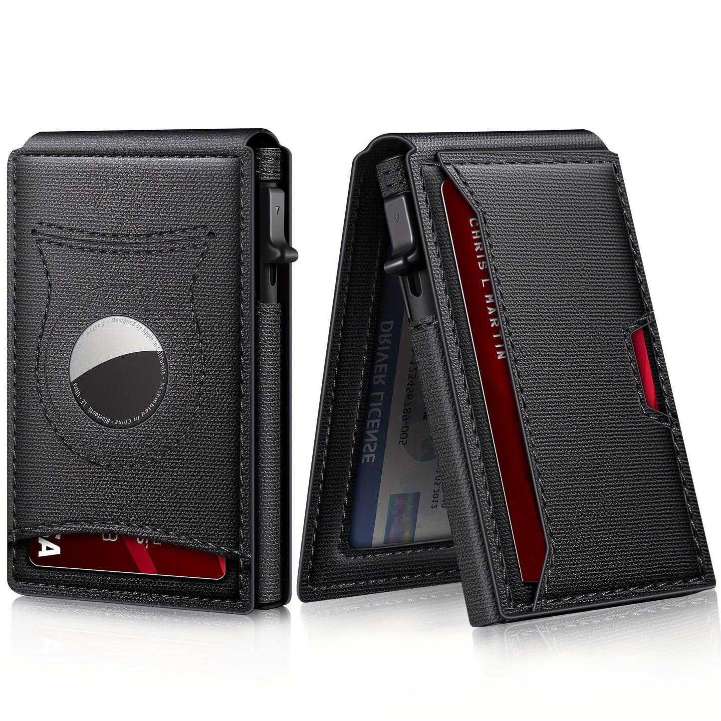 1pc Men's New Multi-functional Credit Card Aluminum Alloy Card Holder, Multi-card Slots Business Wallet