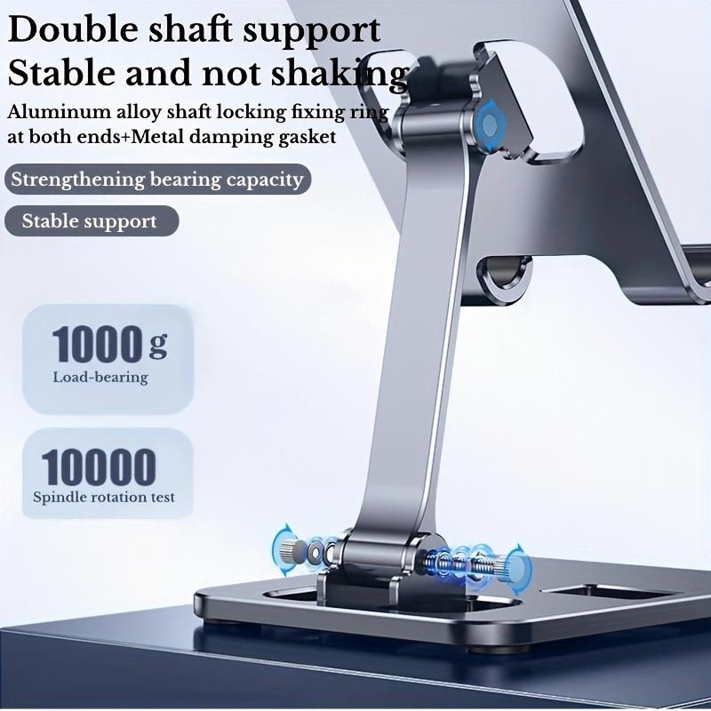 Universal All Aluminum Alloy Portable Foldable Desk Holder For Cell Phone Smartphone Support Stand Mount Adjustable Flexible Desktop Mobile Phone Stand