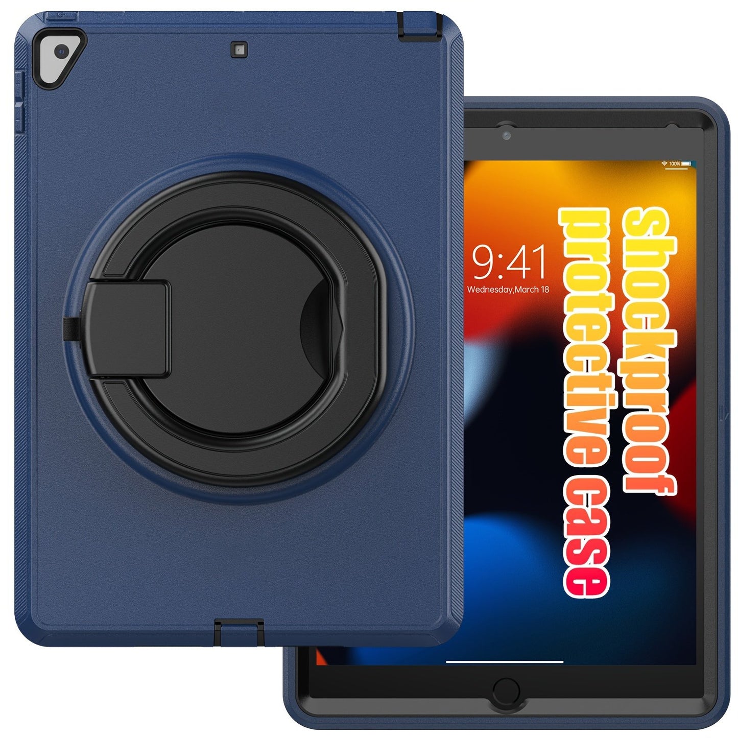 Case For IPad 10th Generation, For IPad Pro 11, For IPad 10.9, For IPad Air 4/5, For IPad 7th/8th/9th Generation 10.2 Inch, The Case Features A 360° Rotating Handle Stand For Enhanced Versatility