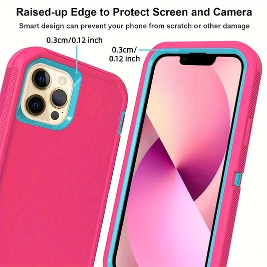 For IPhone 15/15 Pro/Plus/Promax/Ultra Case, Heavy Duty Drop Protection, Full Body Rugged Shockproof Dustproof 3 Layers Rugged Protective Phone Case