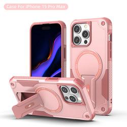 Luxury 2 in 1 designer acrylic TPU stand stick magnetic mobile i phone cover Car Holder fundas For iPhone 13 14 15 pro max case